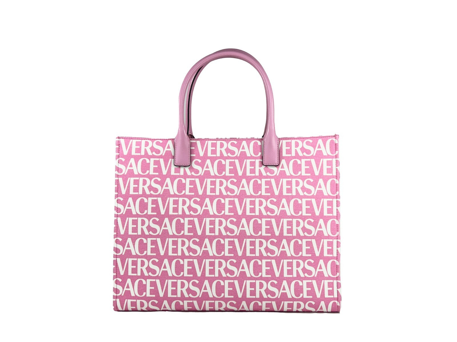 Versace Medusa Large Canvas Shopper Bag Baby Pink-3
