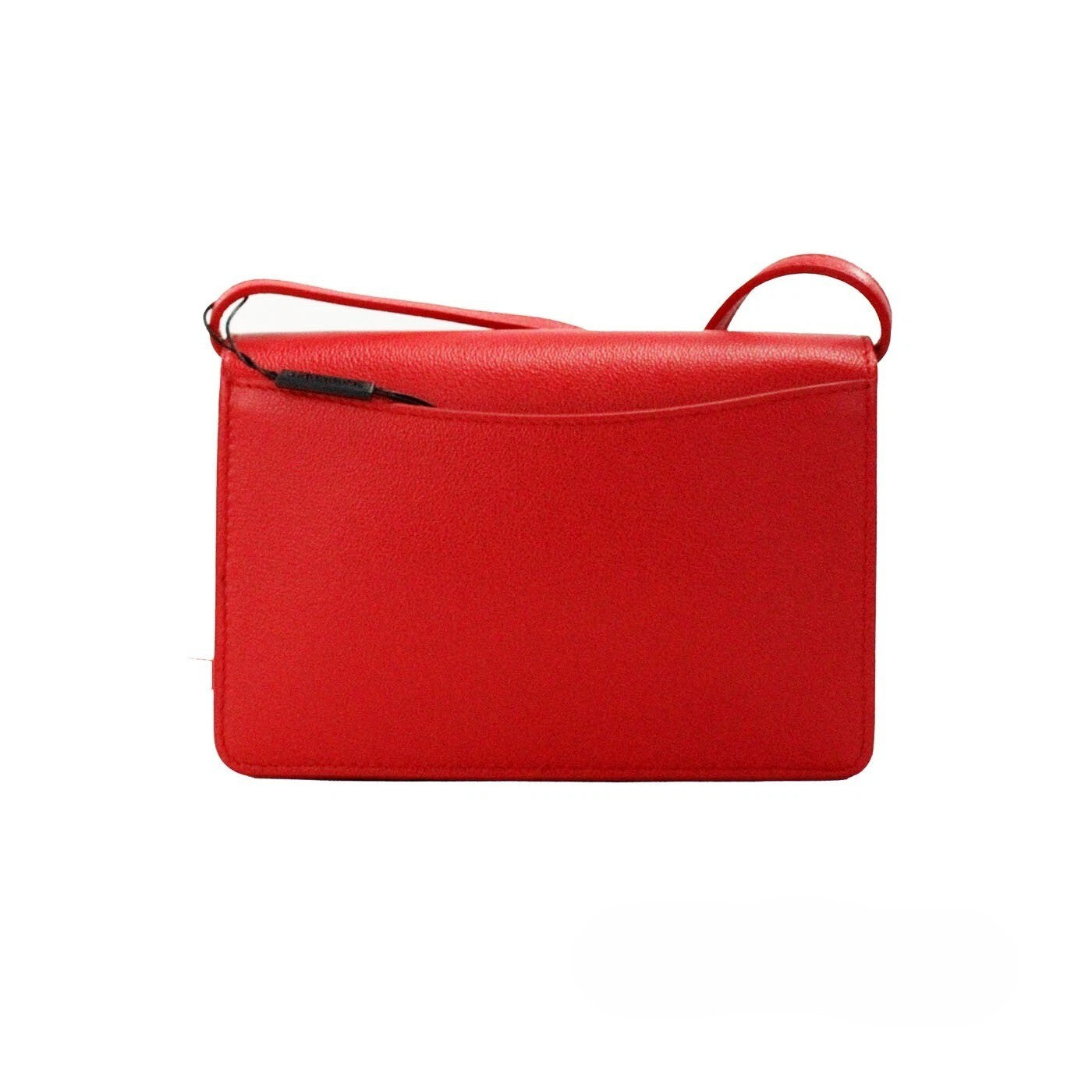 Burberry Hampshire Small Crossbody Bag in Red Smooth Leather with Embossed Logo-2