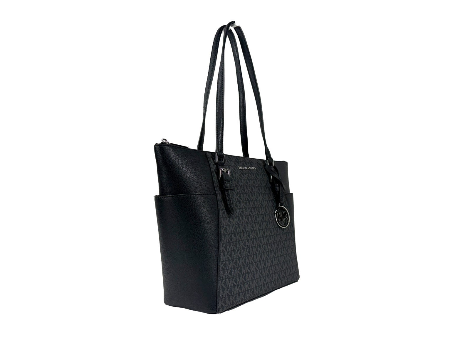 Michael Kors Charlotte Leather Top-Zip Tote Bag-2