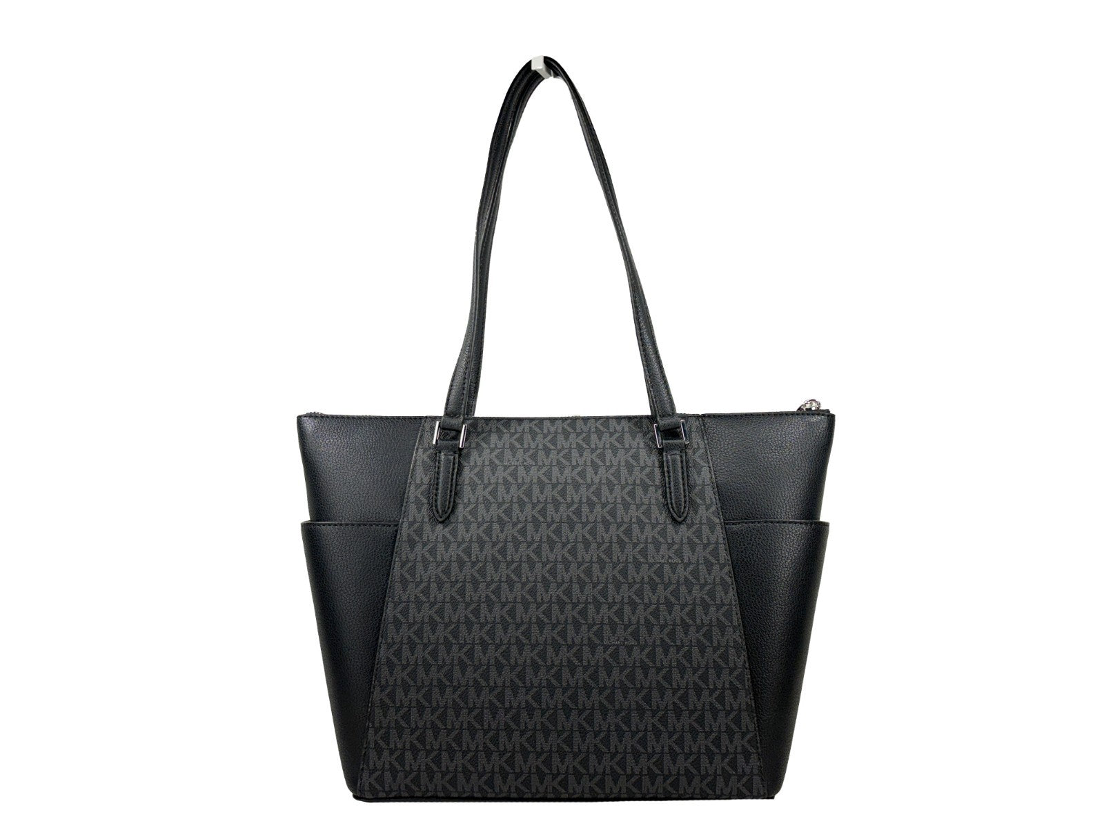 Michael Kors Charlotte Leather Top-Zip Tote Bag-3