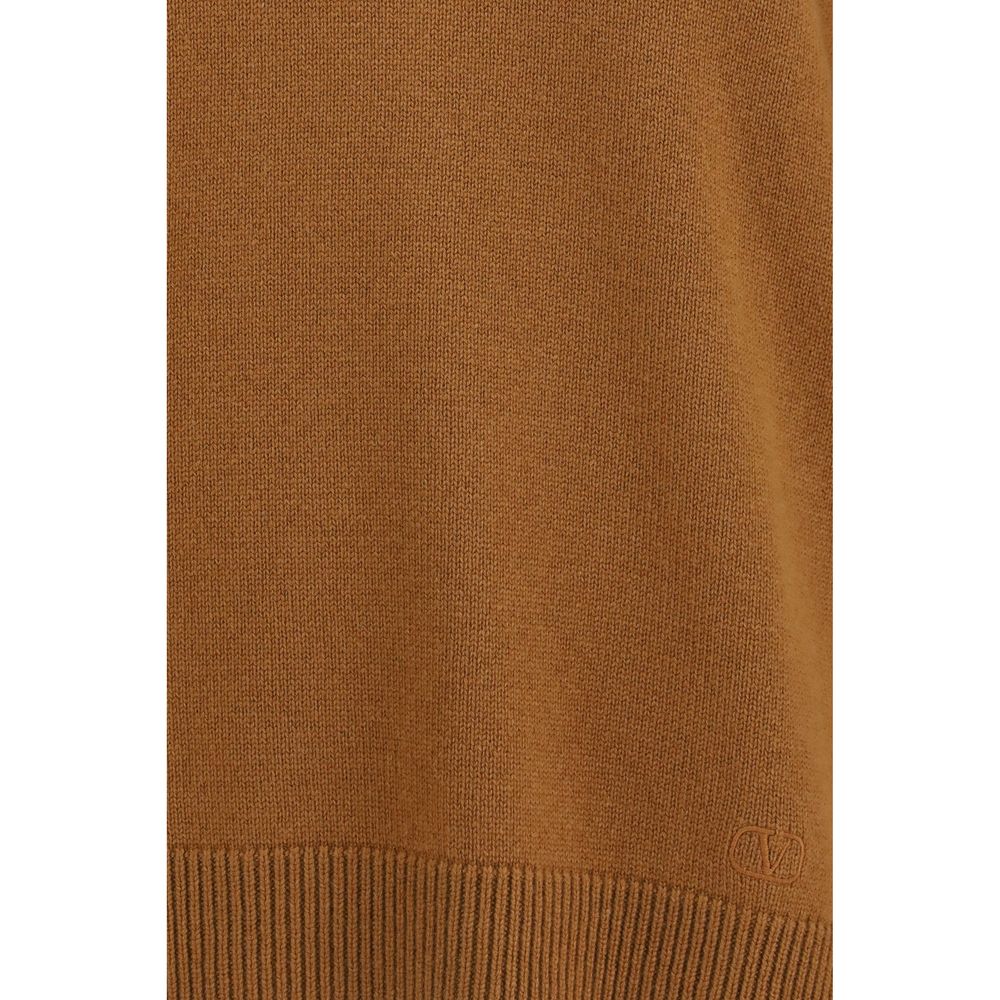 Valentino Brauner Kaschmirpullover-3
