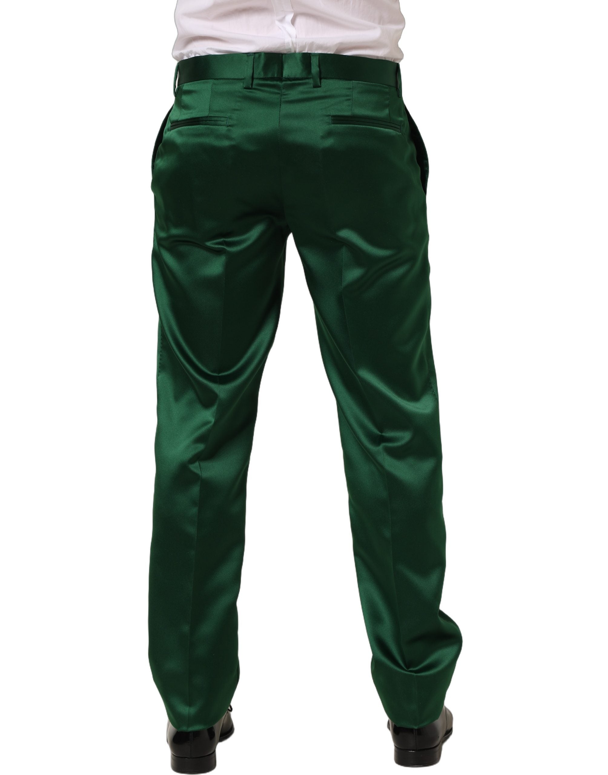 Dolce & Gabbana Dunkelgrüne Hose mit schmal zulaufendem Bein-5