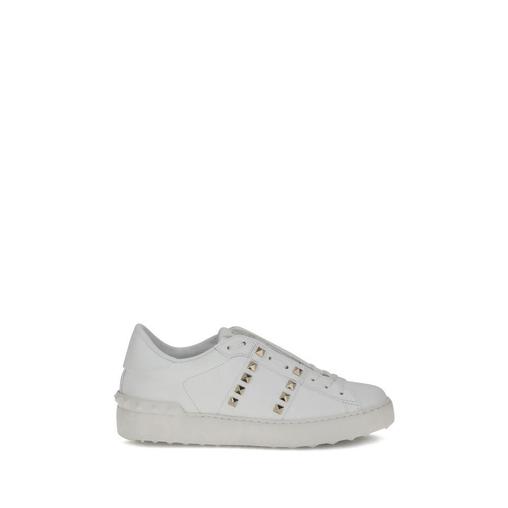 Valentino Garavani Weiße Bos Taurus Kalbsleder Athletic Sneaker-1
