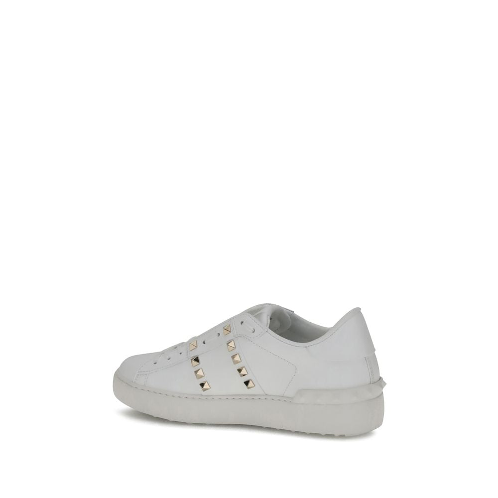 Valentino Garavani Weiße Bos Taurus Kalbsleder Athletic Sneaker-3