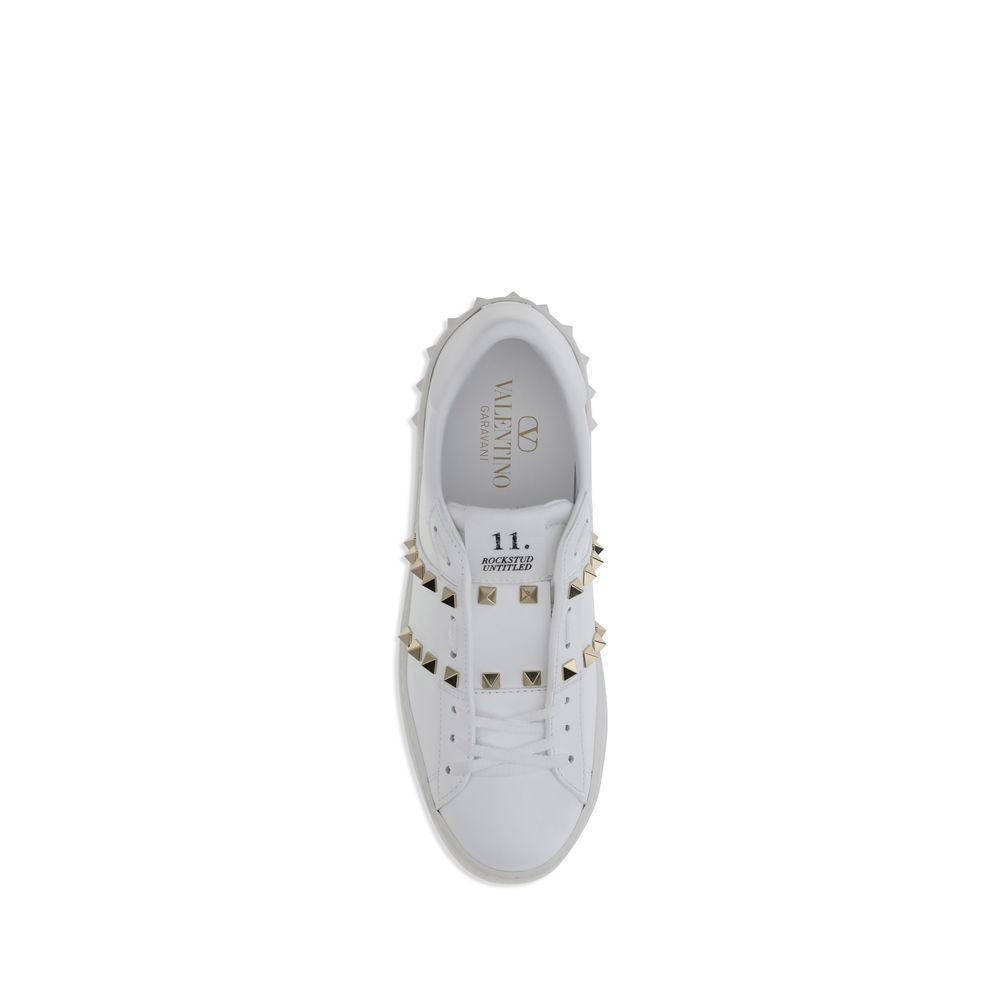 Valentino Garavani Weiße Bos Taurus Kalbsleder Athletic Sneaker-4
