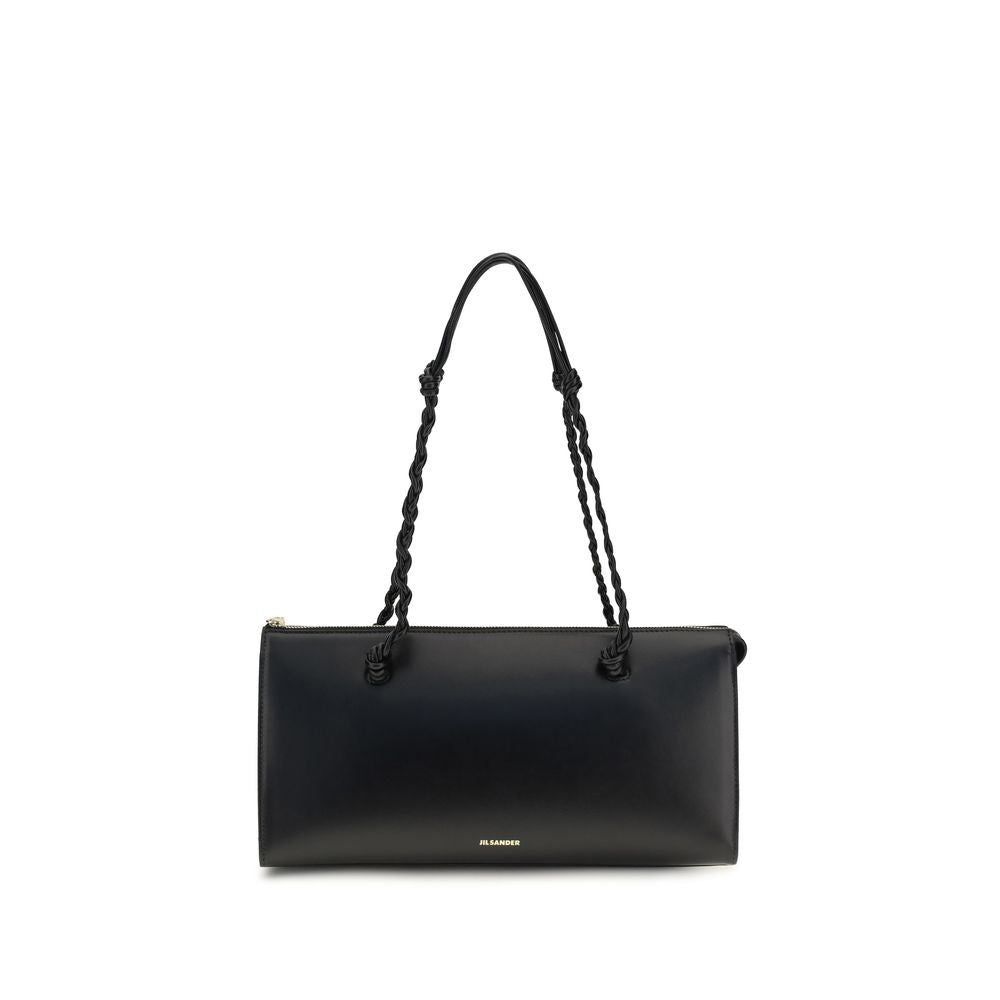 Jil Sander Schwarze Kalbsleder Bos Taurus Handtasche-1