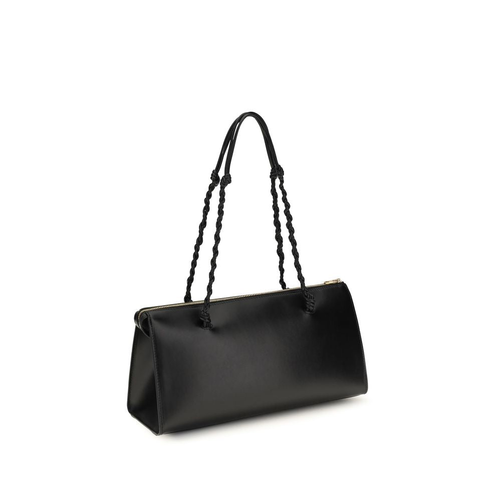 Jil Sander Schwarze Kalbsleder Bos Taurus Handtasche-3