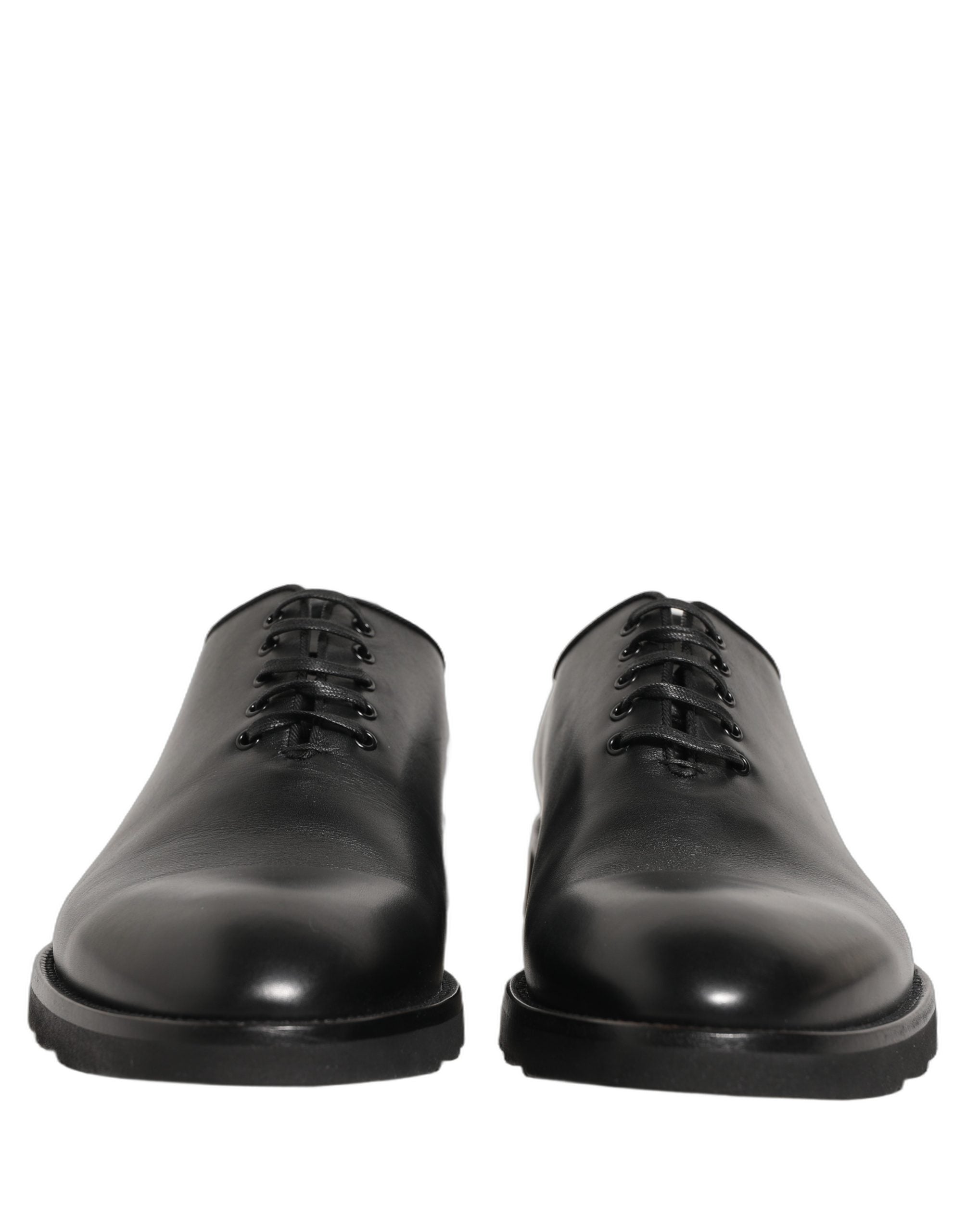 Dolce & Gabbana Schwarze Leder Oxford Businessschuhe für Herren-2