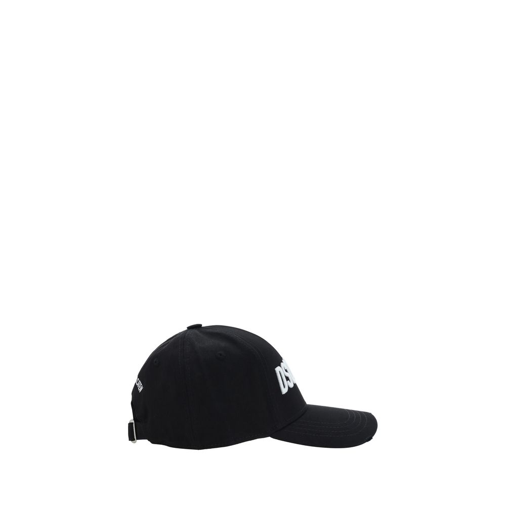 Dsquared² Schwarze Baumwollkappe (Baseball Cap)-2