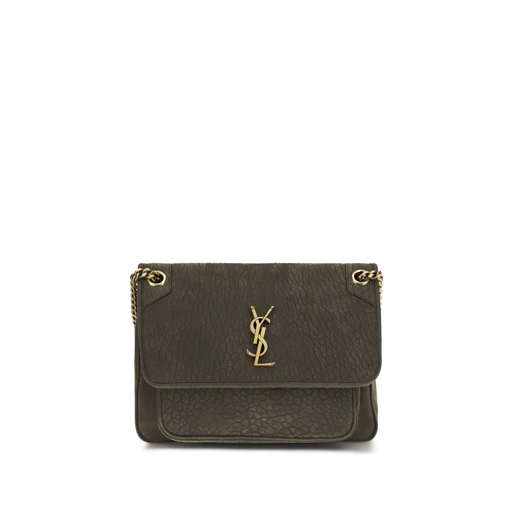 Saint Laurent Graue Lammleder Schultertasche Ovis Aries Aries-1