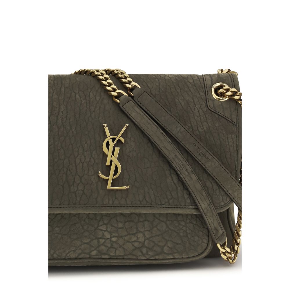 Saint Laurent Graue Lammleder Schultertasche Ovis Aries Aries-4