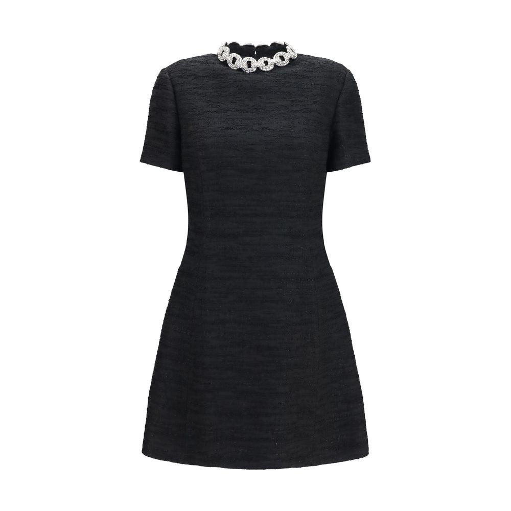 Valentino Schwarzes Baumwoll-Freizeitkleid