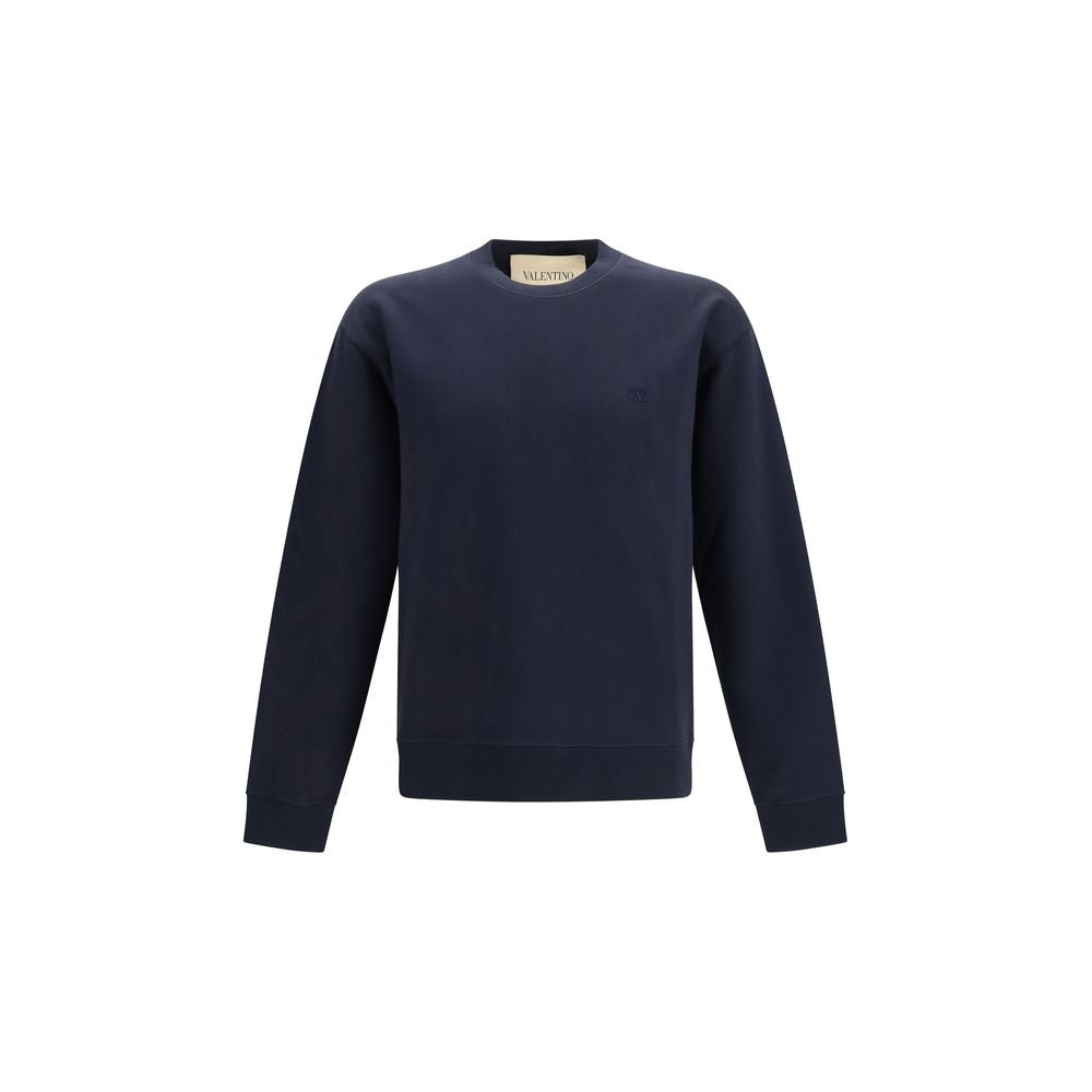 Valentino Blauer Baumwoll-Sweatshirt-1
