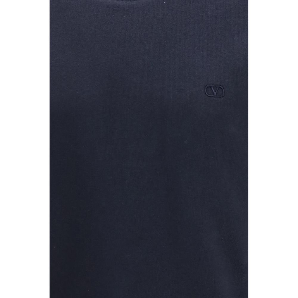 Valentino Blauer Baumwoll-Sweatshirt-3
