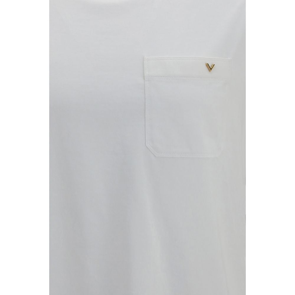 Valentino Weißes Baumwoll-T-Shirt-3