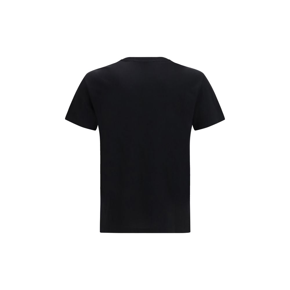 Valentino Schwarzes Baumwoll-T-Shirt-2