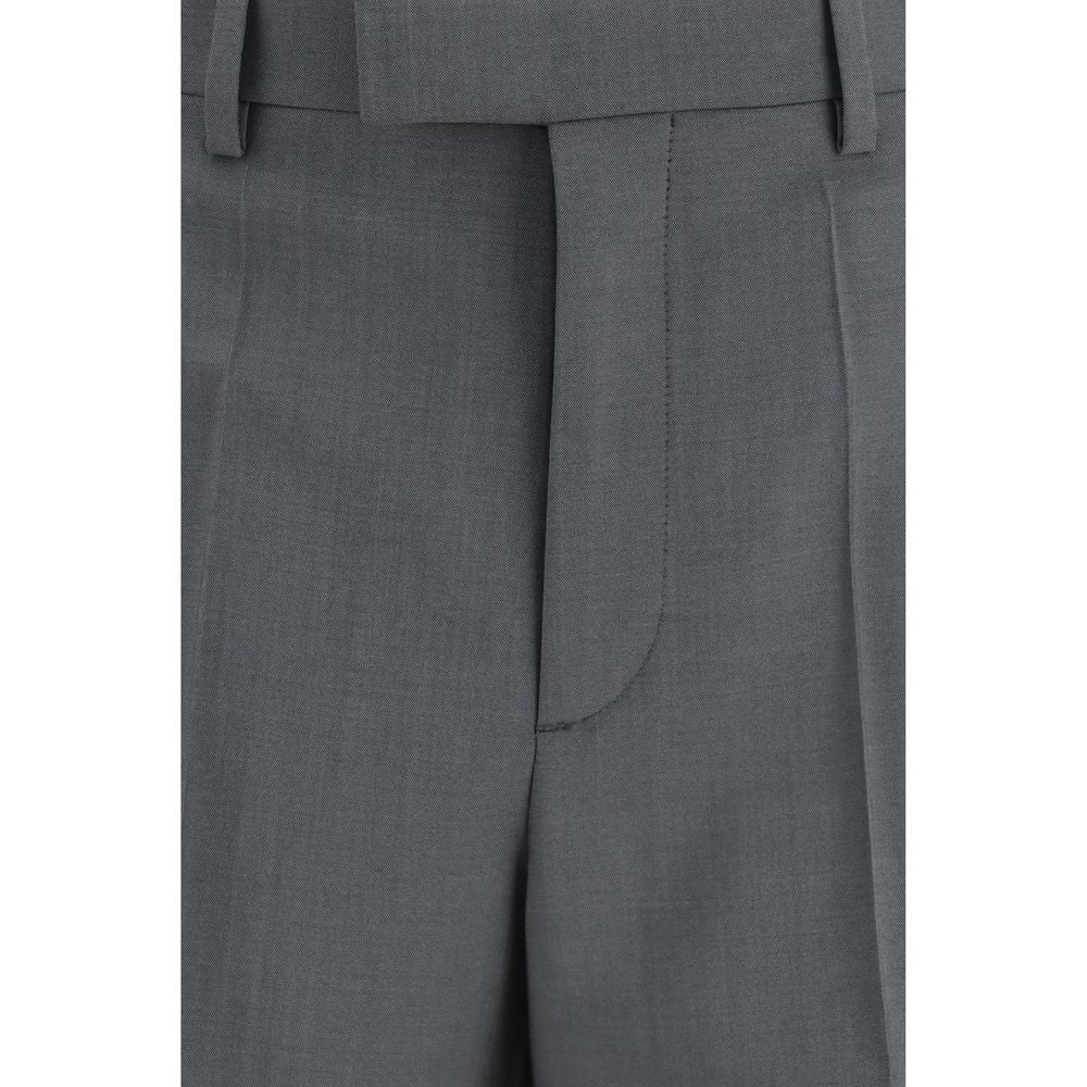 Valentino Graue Hose aus Wolle Ovis Aries-3