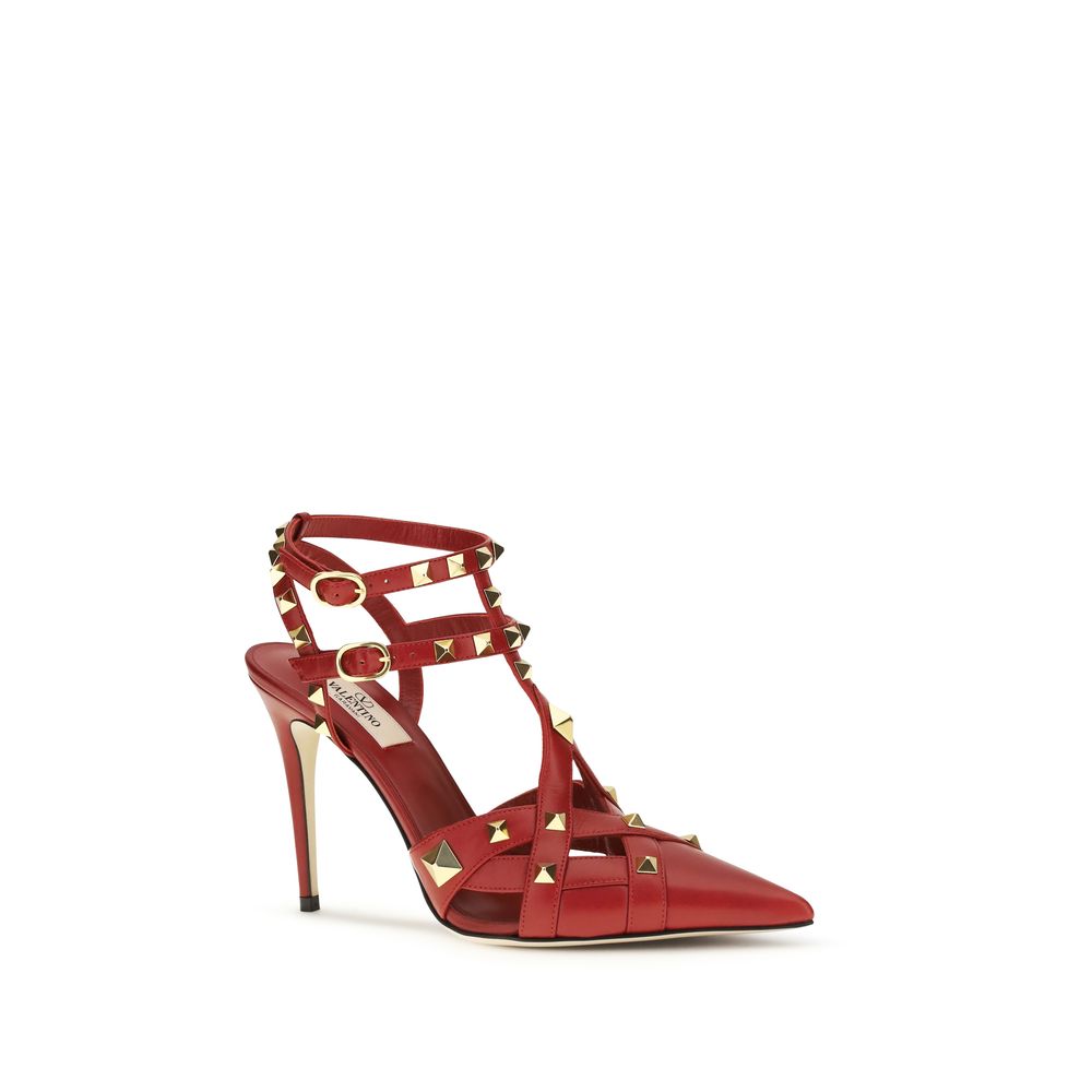 Valentino Garavani Mehrfarbige Pumps aus Ziegenleder-2