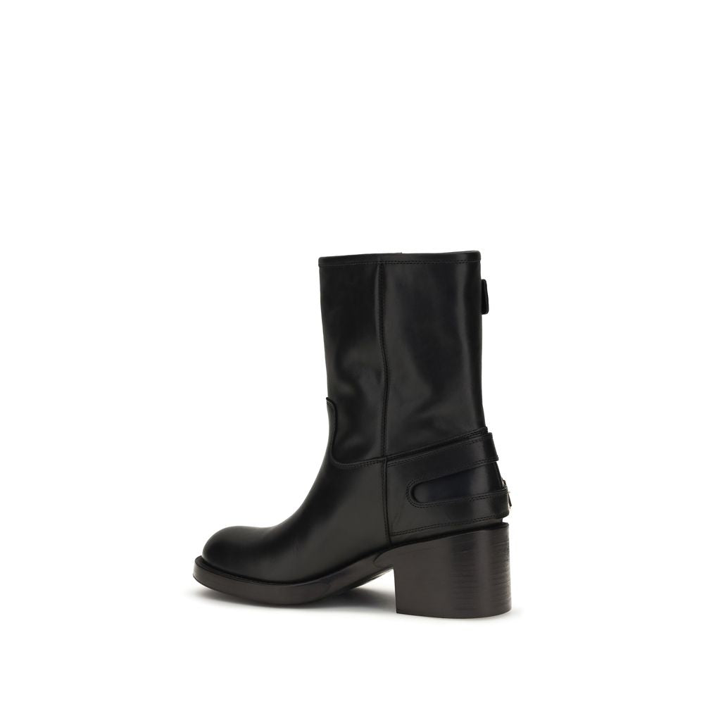 Chloé Schwarze Ankle Boots aus Kalbsleder Bos Taurus-3