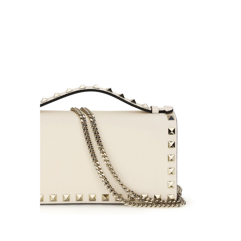 Valentino Garavani Beige Calf Leather Bos Taurus Wallet-4