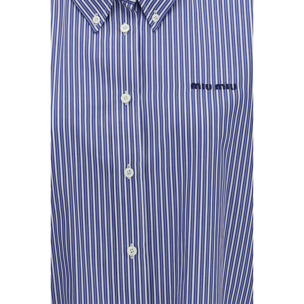 Miu Miu Blaues Baumwollhemd-3