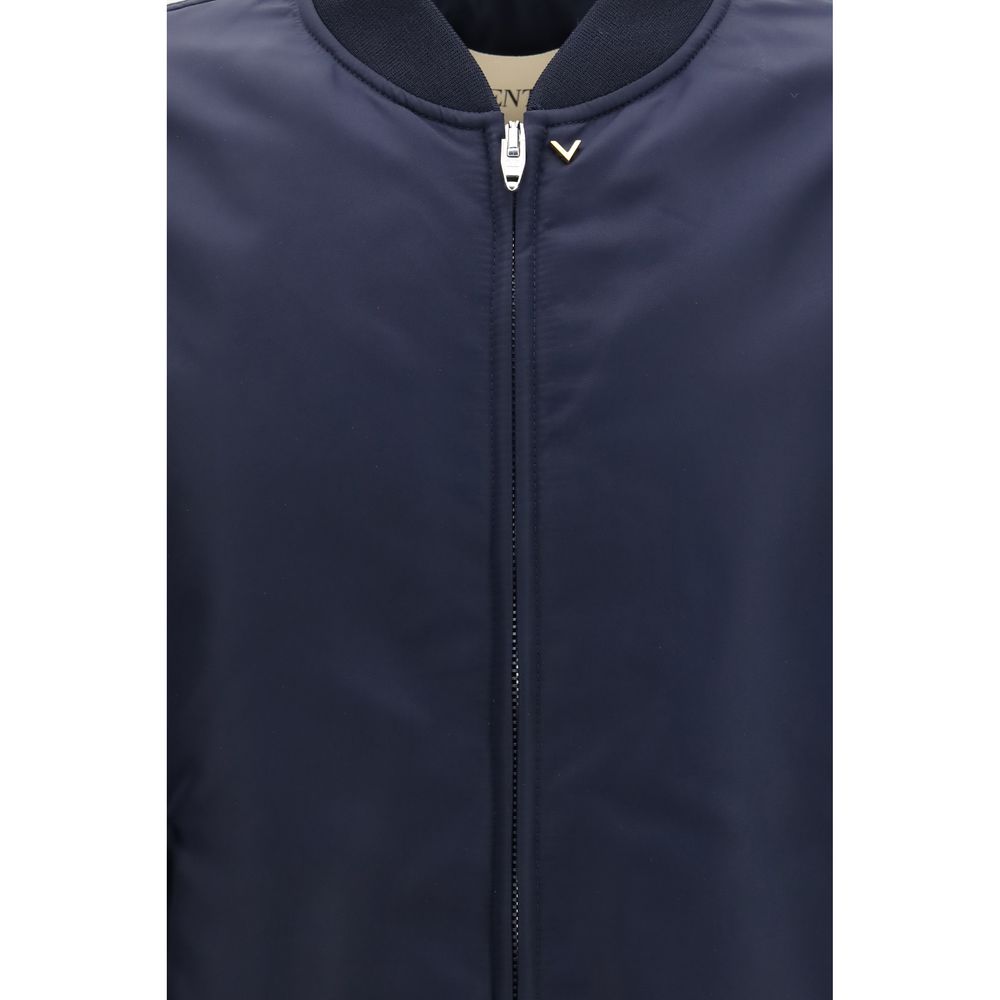 Valentino Blauer Bomber aus Polyamid-3