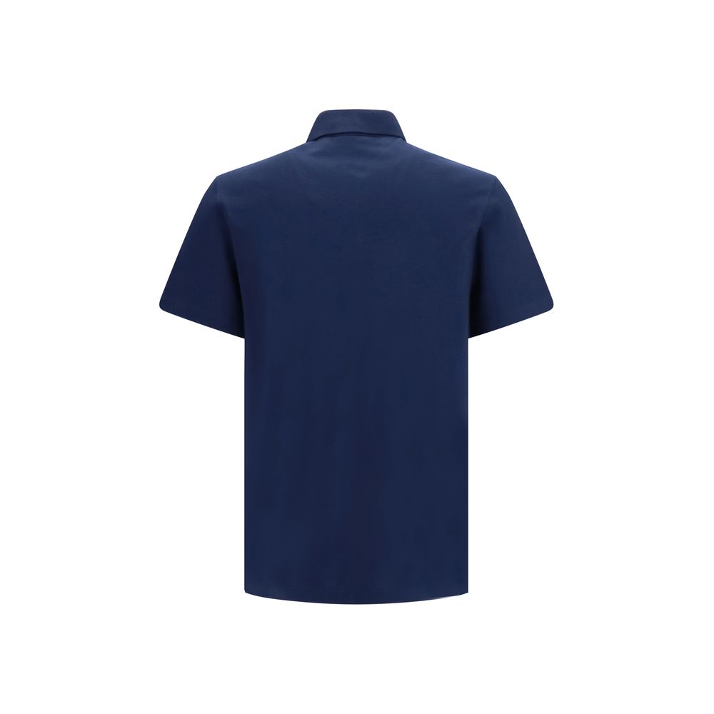 Valentino Blaues Baumwoll-Polohemd-2