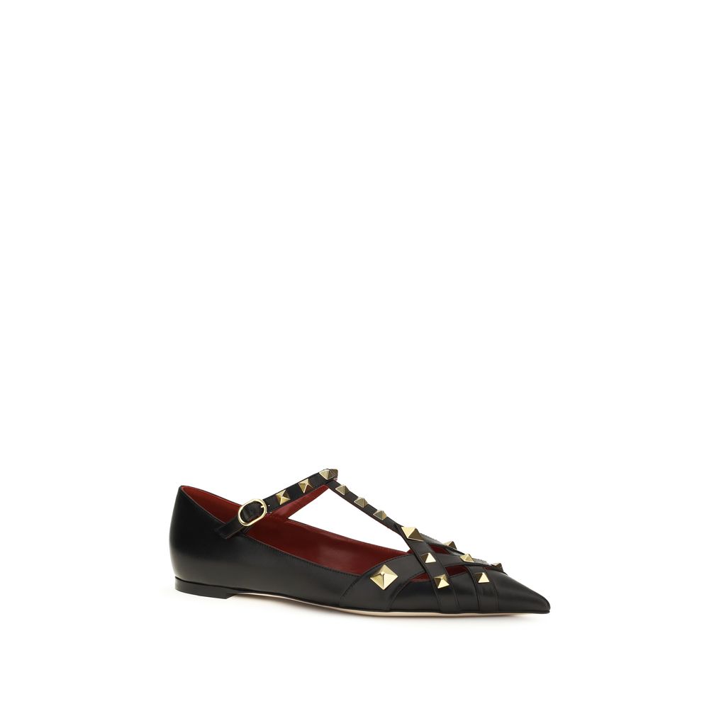 Valentino Garavani Bunte Ziegenleder-Ballerinas-2