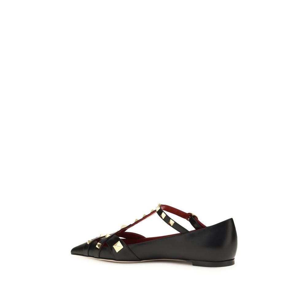Valentino Garavani Bunte Ziegenleder-Ballerinas-3