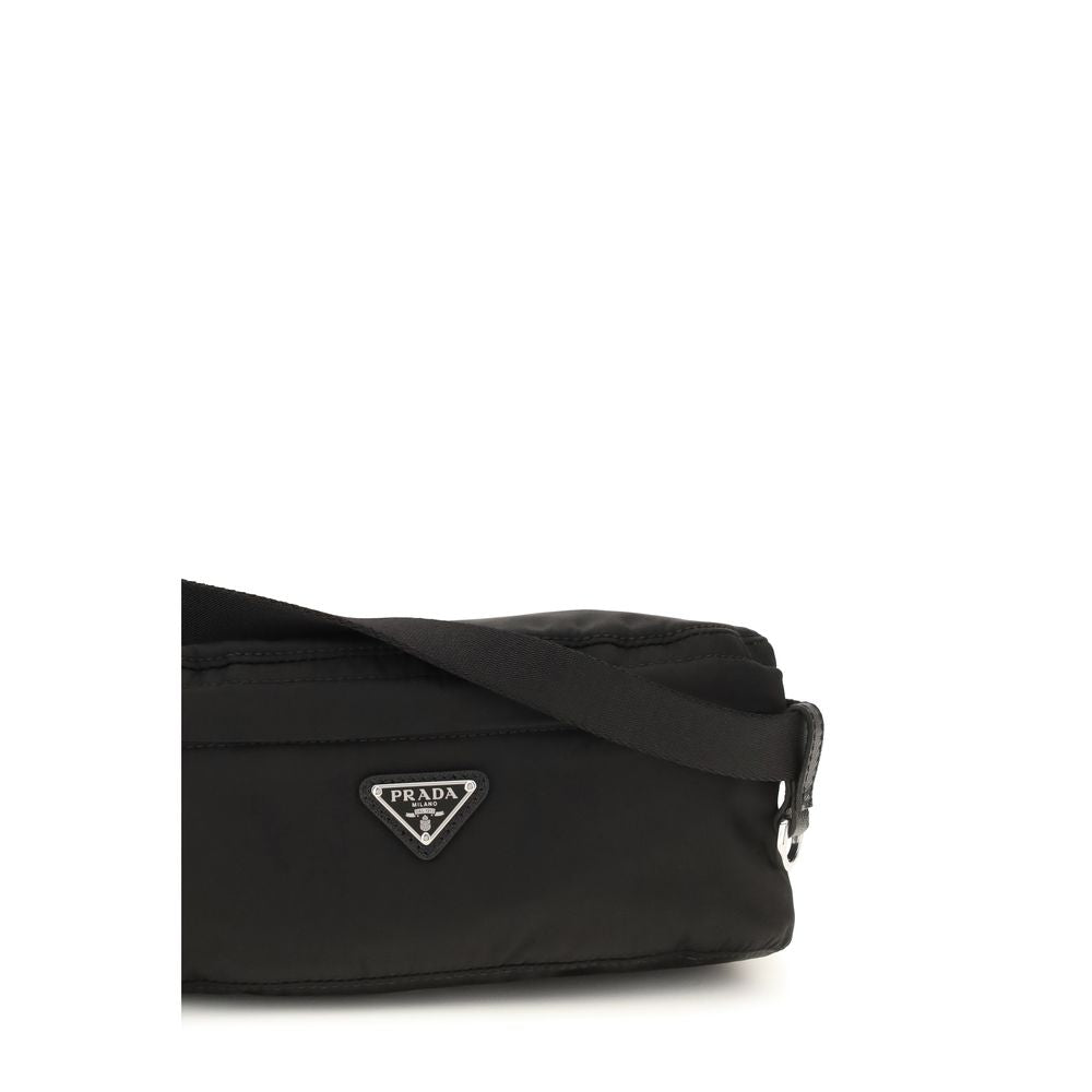 Prada Schwarze Clutch aus recyceltem Polyamid-4