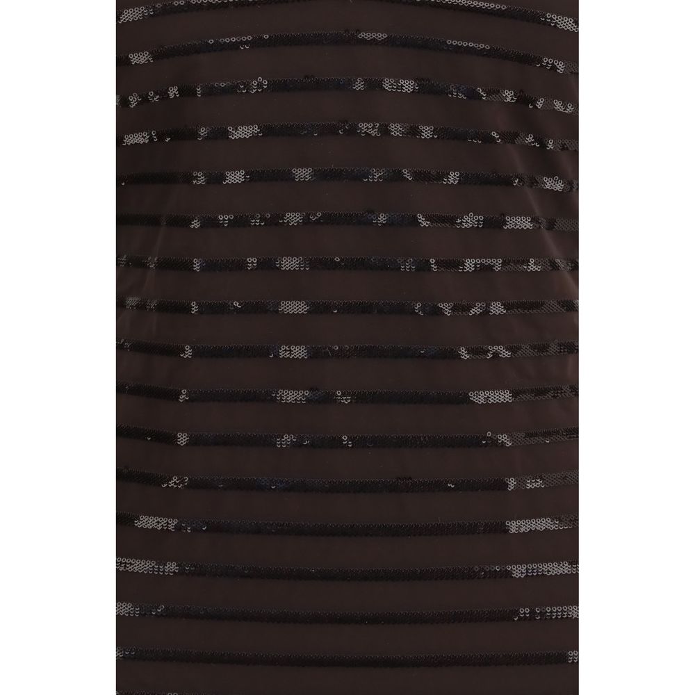 Brunello Cucinelli Einteiliger Badeanzug aus braunem Nylon-3