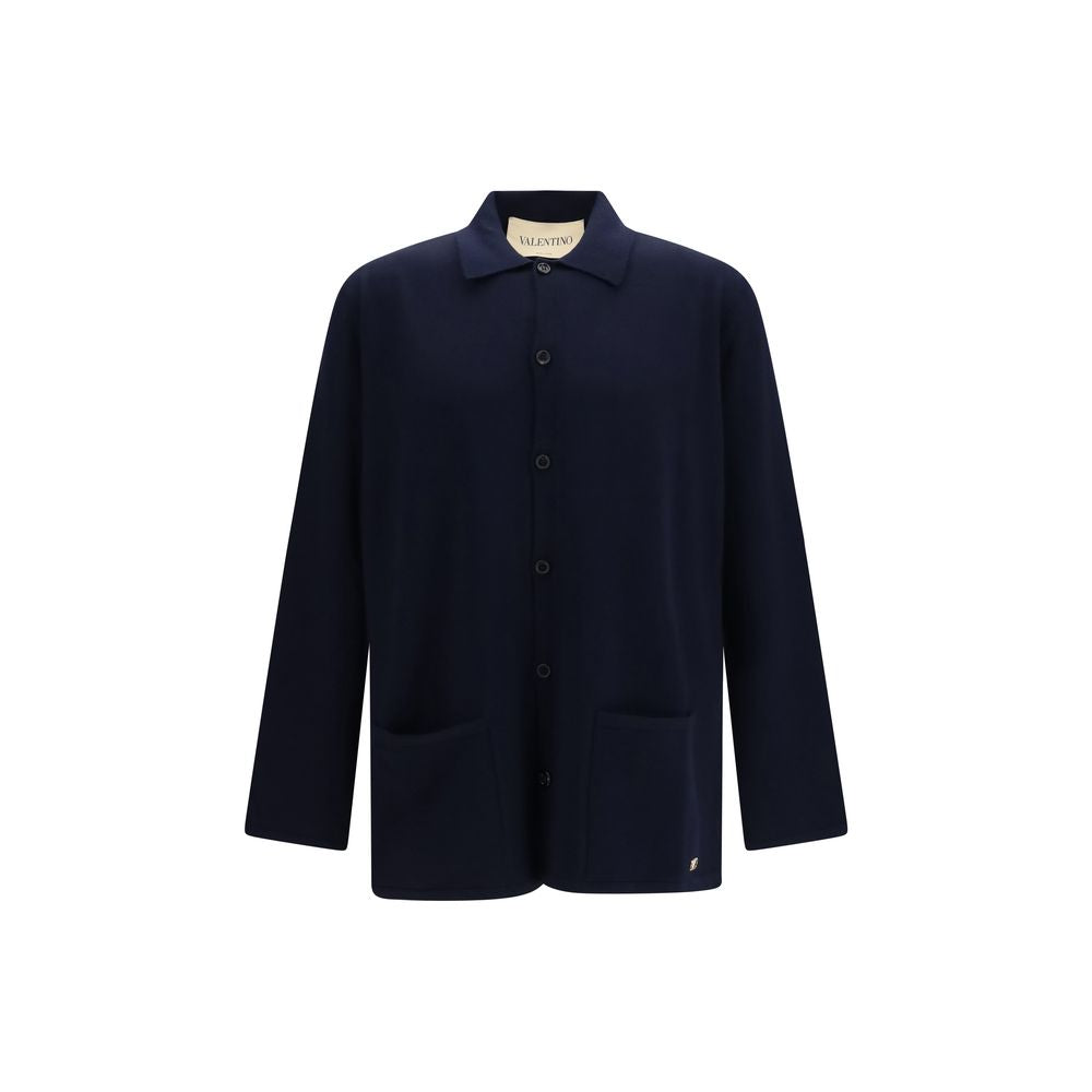Valentino Blauer Wollcardigan Oves Aries-1