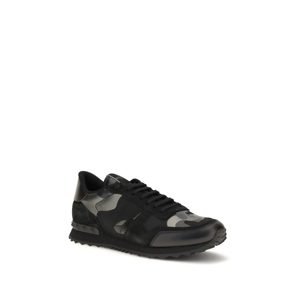 Valentino Garavani Schwarze Polyamid-Sneaker für Sport-2