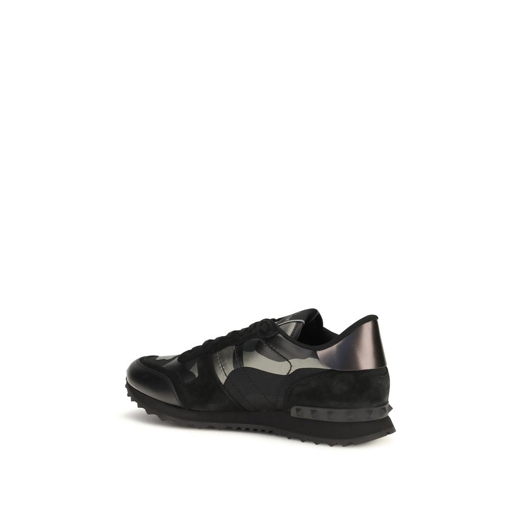 Valentino Garavani Schwarze Polyamid-Sneaker für Sport-3