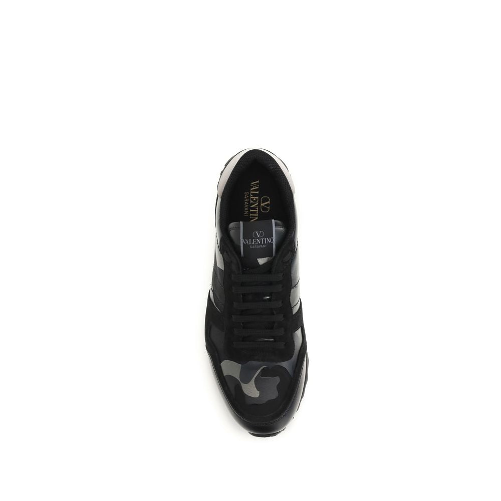 Valentino Garavani Schwarze Polyamid-Sneaker für Sport-4
