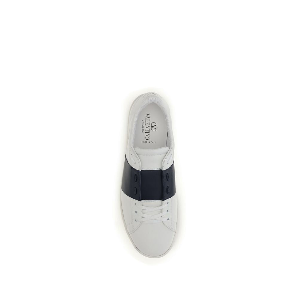 Valentino Garavani Sneakers aus blauem Kalbsleder Bos Taurus, Low-Top-4