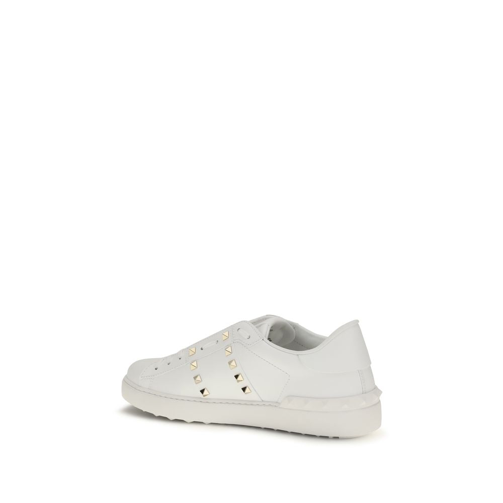 Valentino Garavani Weiße Bos Taurus Kalbsleder Athletic Sneaker-3