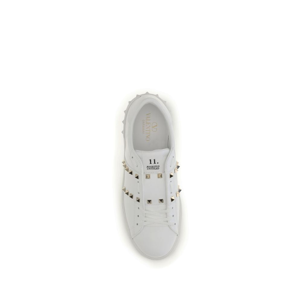 Valentino Garavani Weiße Bos Taurus Kalbsleder Athletic Sneaker-4