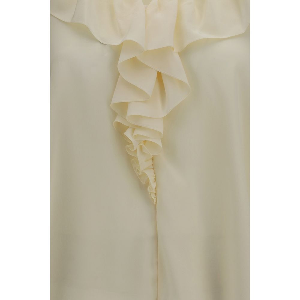 Chloé Beige Seidenbluse-3