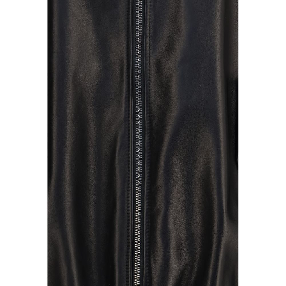 Brunello Cucinelli Schwarze Lederjacke-3