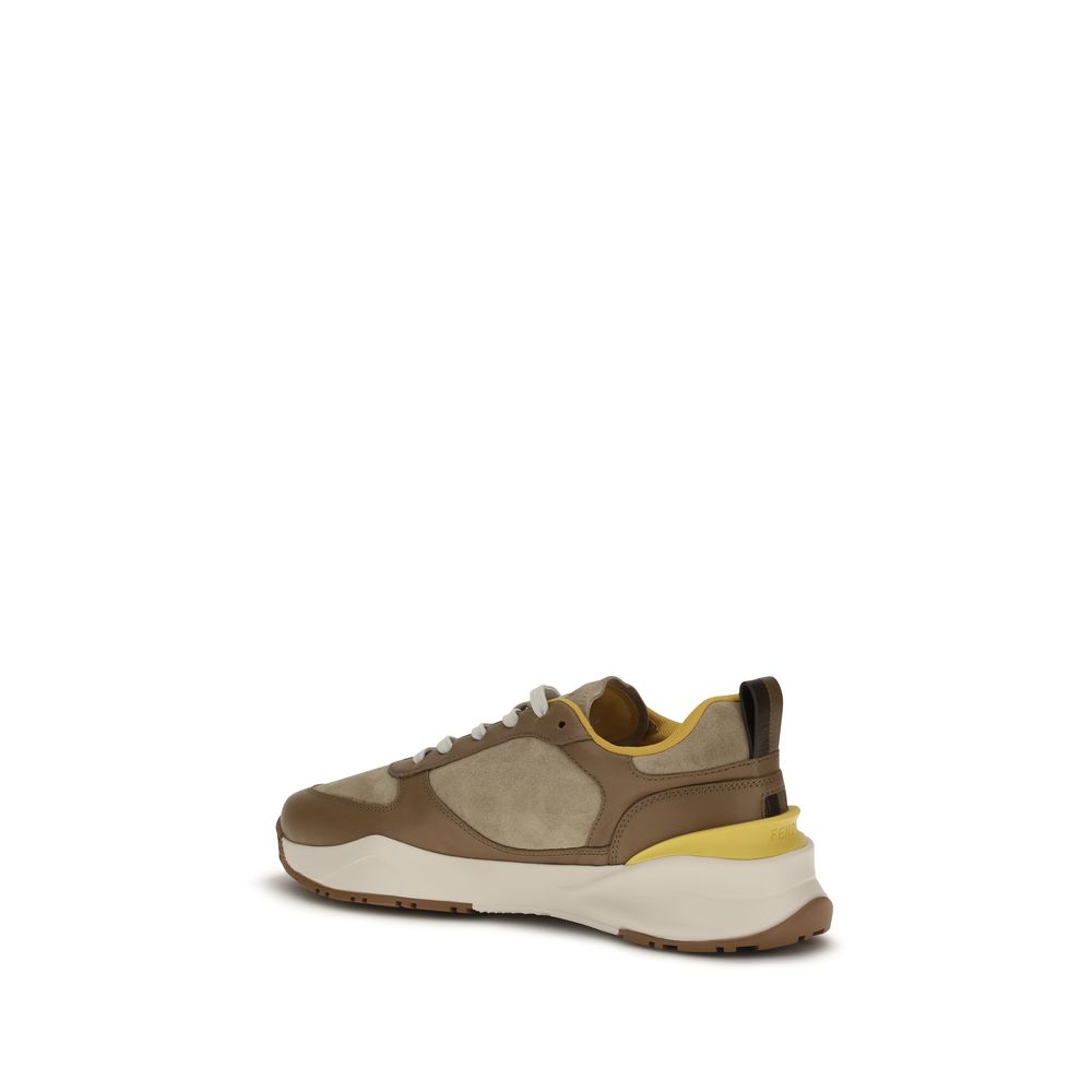 Fendi Multicolor Calf Leather Bos Taurus Athletic Sneakers-3