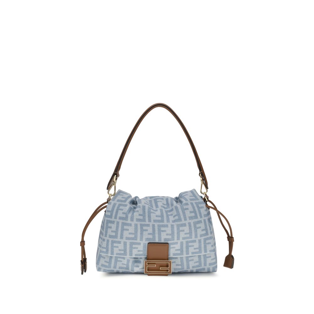 Fendi Blaue Baumwoll-Umhängetasche-1