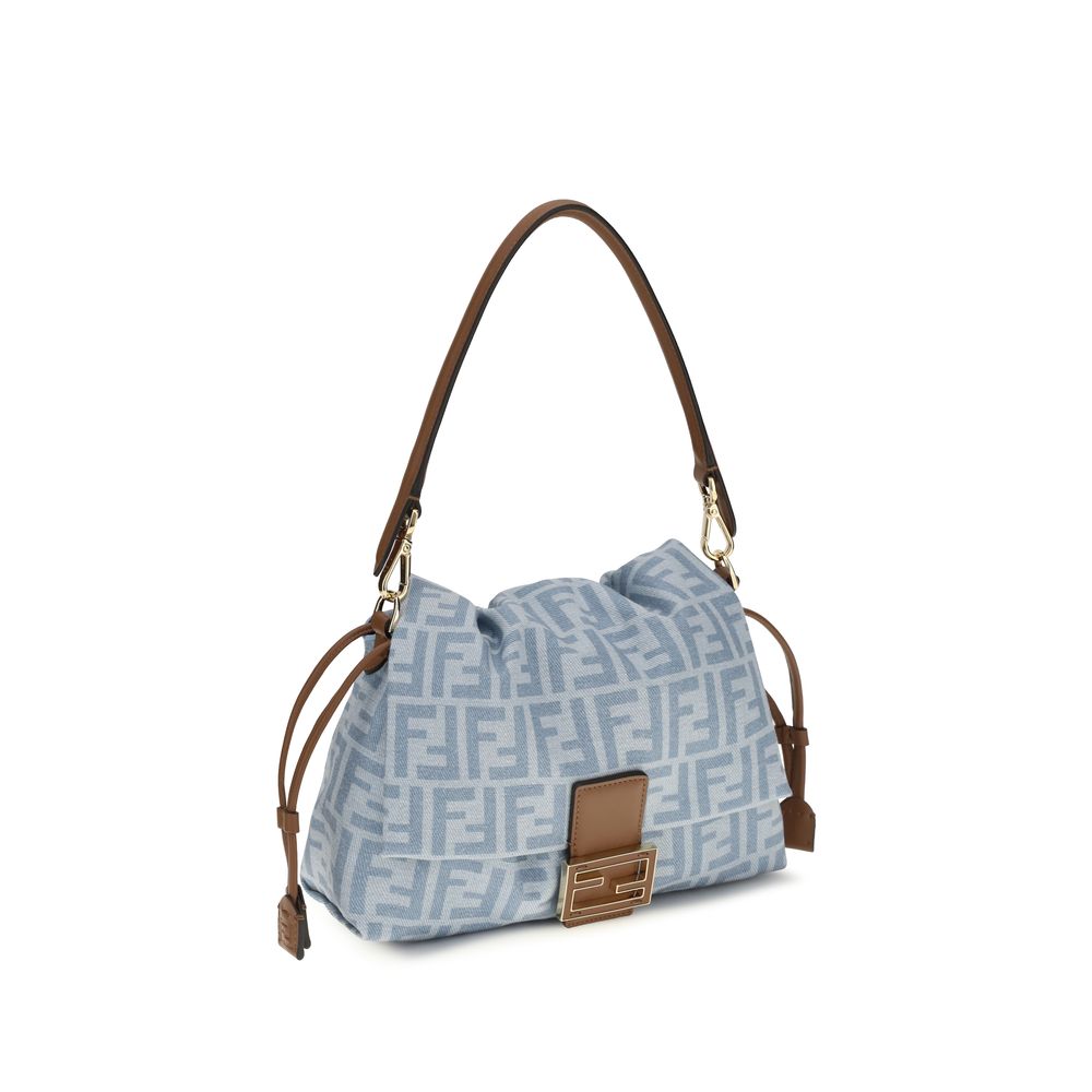 Fendi Blaue Baumwoll-Umhängetasche-2