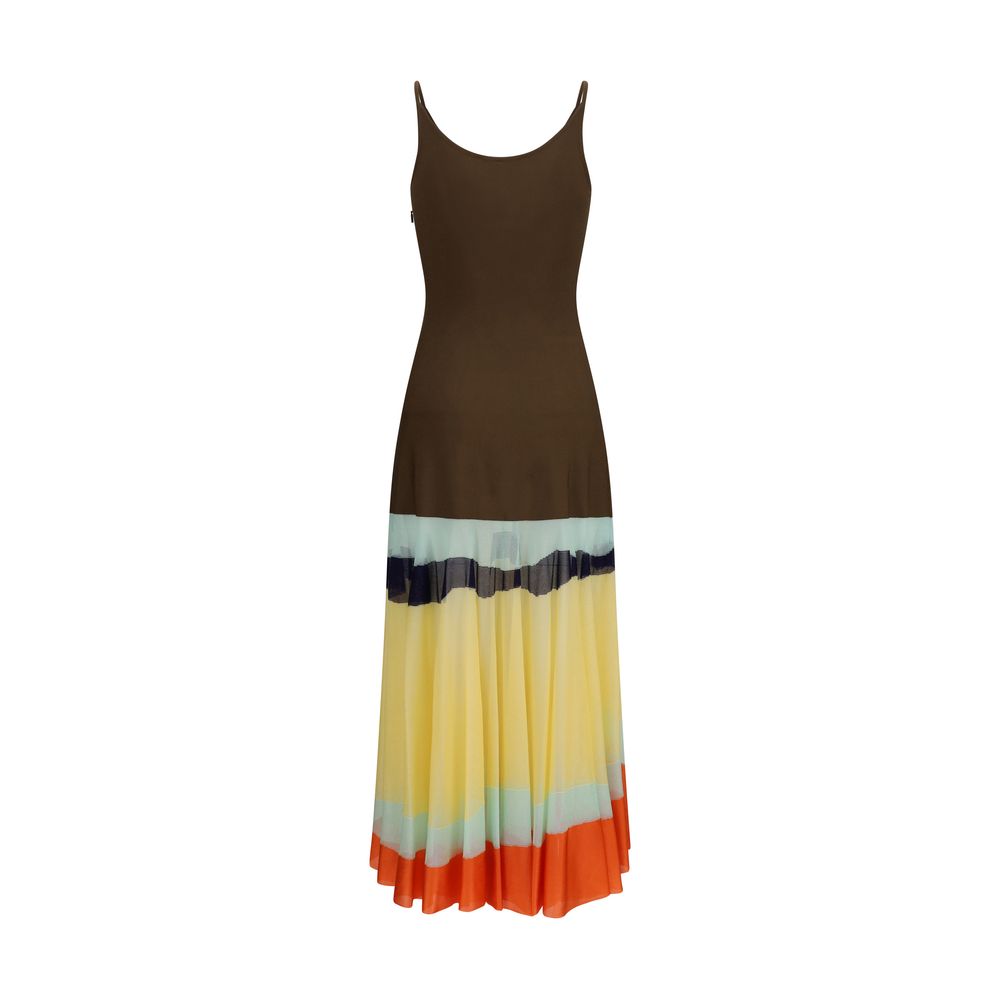 Fendi Mehrfarbiges Freizeitkleid aus Viskose-2