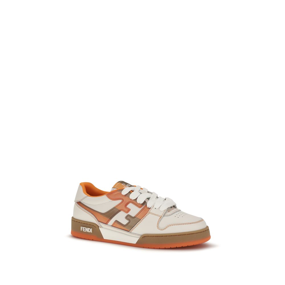 Fendi Mehrfarbige Leder-Sneaker im Athletic-Stil-2
