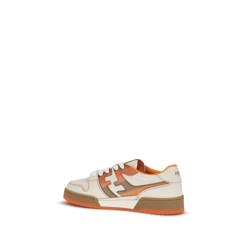 Fendi Mehrfarbige Leder-Sneaker im Athletic-Stil-3