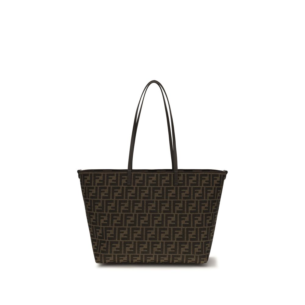 Fendi Braune Stoff-Umhängetasche-1