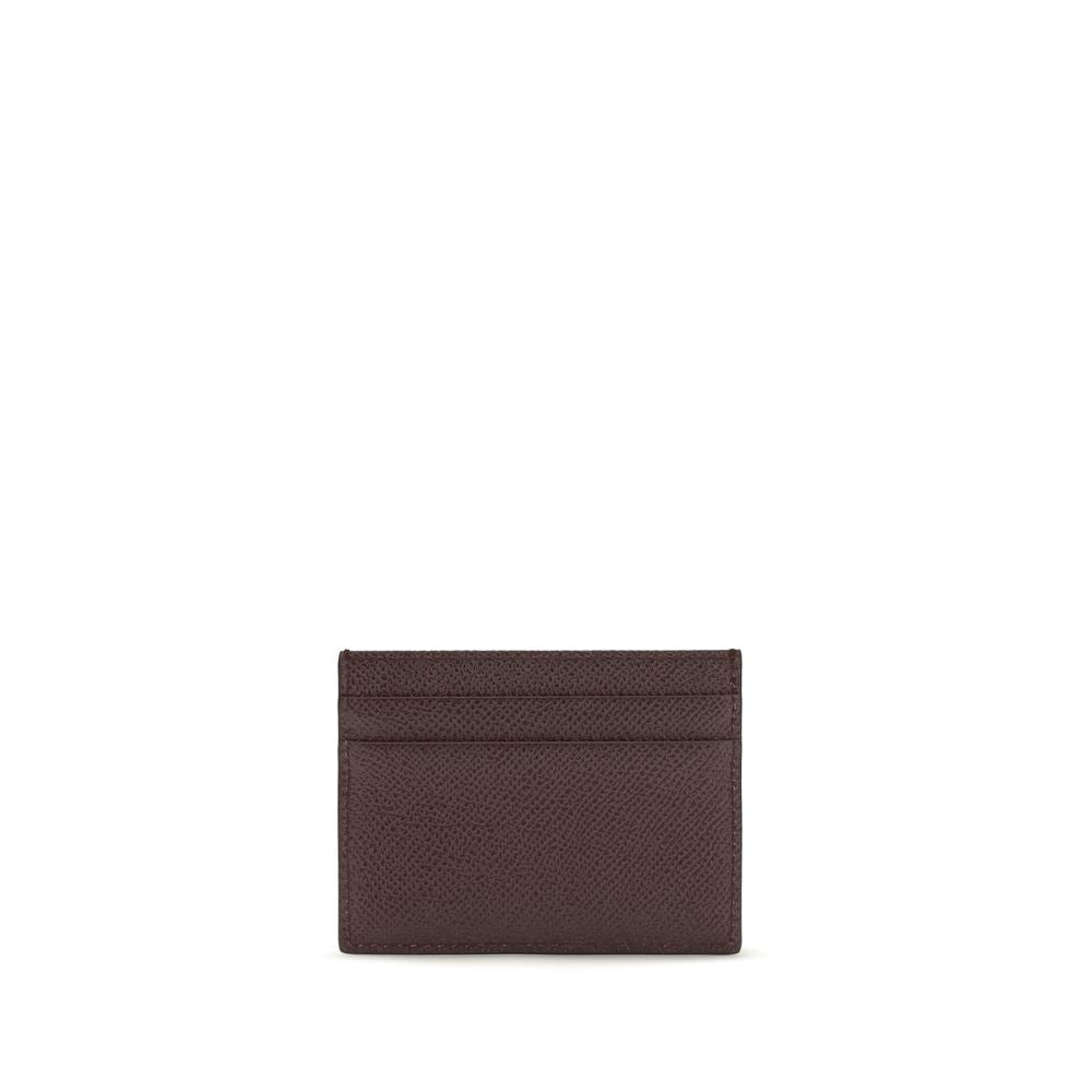 Dolce & Gabbana Schwarzes Kalbsleder Bos Taurus Portemonnaie-2