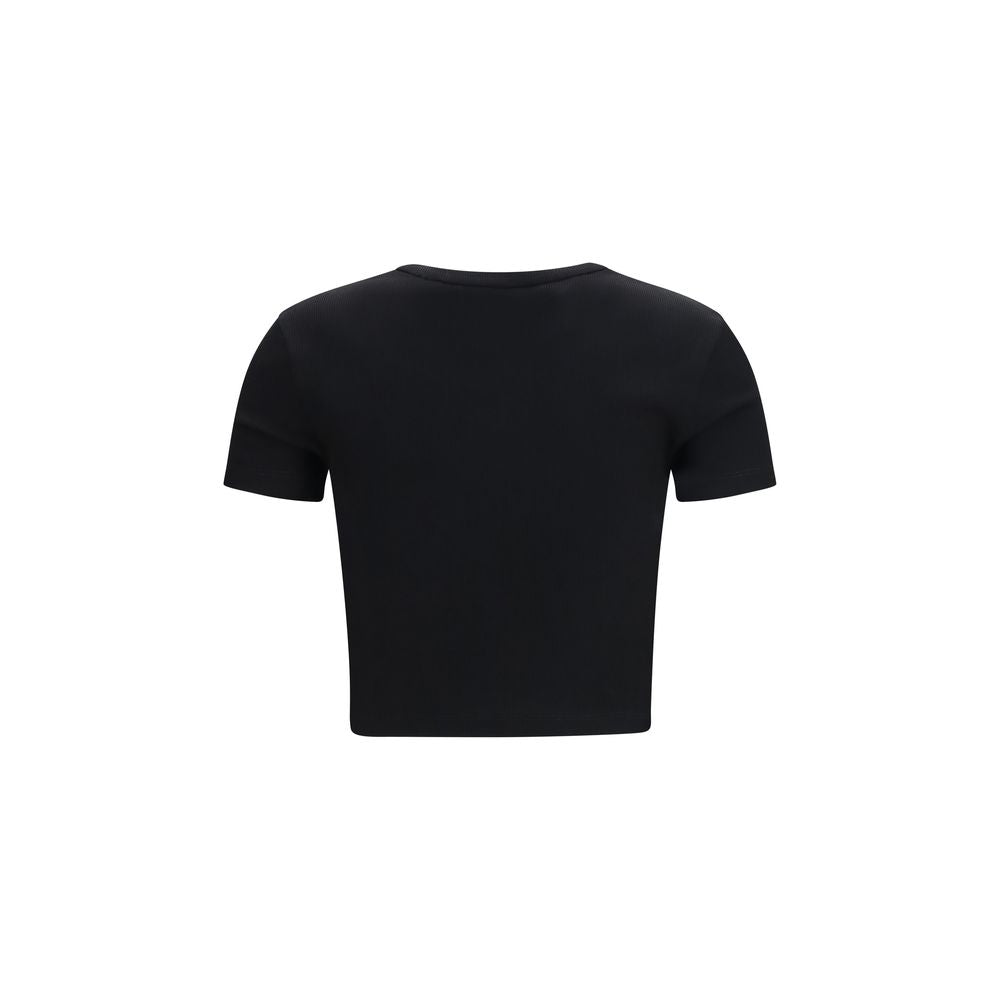 Fendi Schwarzes Baumwoll-T-Shirt-2