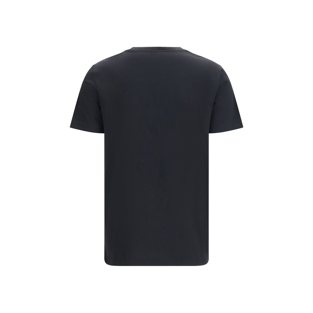 Balmain Schwarzes Baumwoll-T-Shirt-2